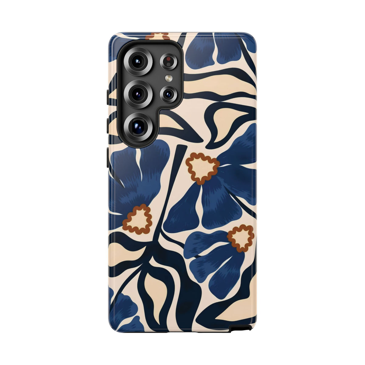 Blue Note | Abstract Blue Floral Samsung Galaxy Case