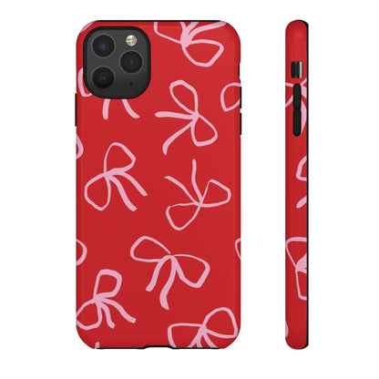 Ribbons & Bows | Red Coquette iPhone Case