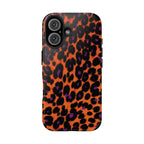 Orange Leopard Animal Print iPhone Case