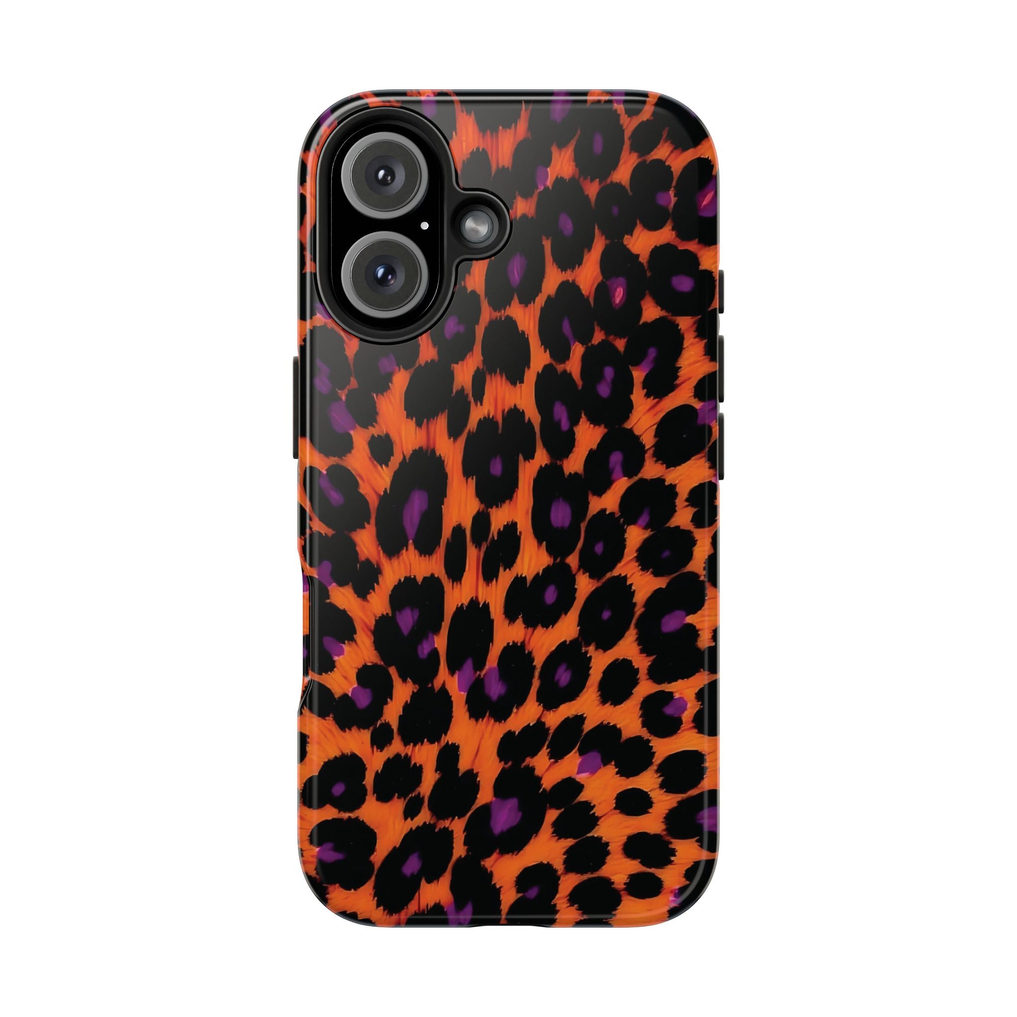 Orange Leopard Animal Print iPhone Case