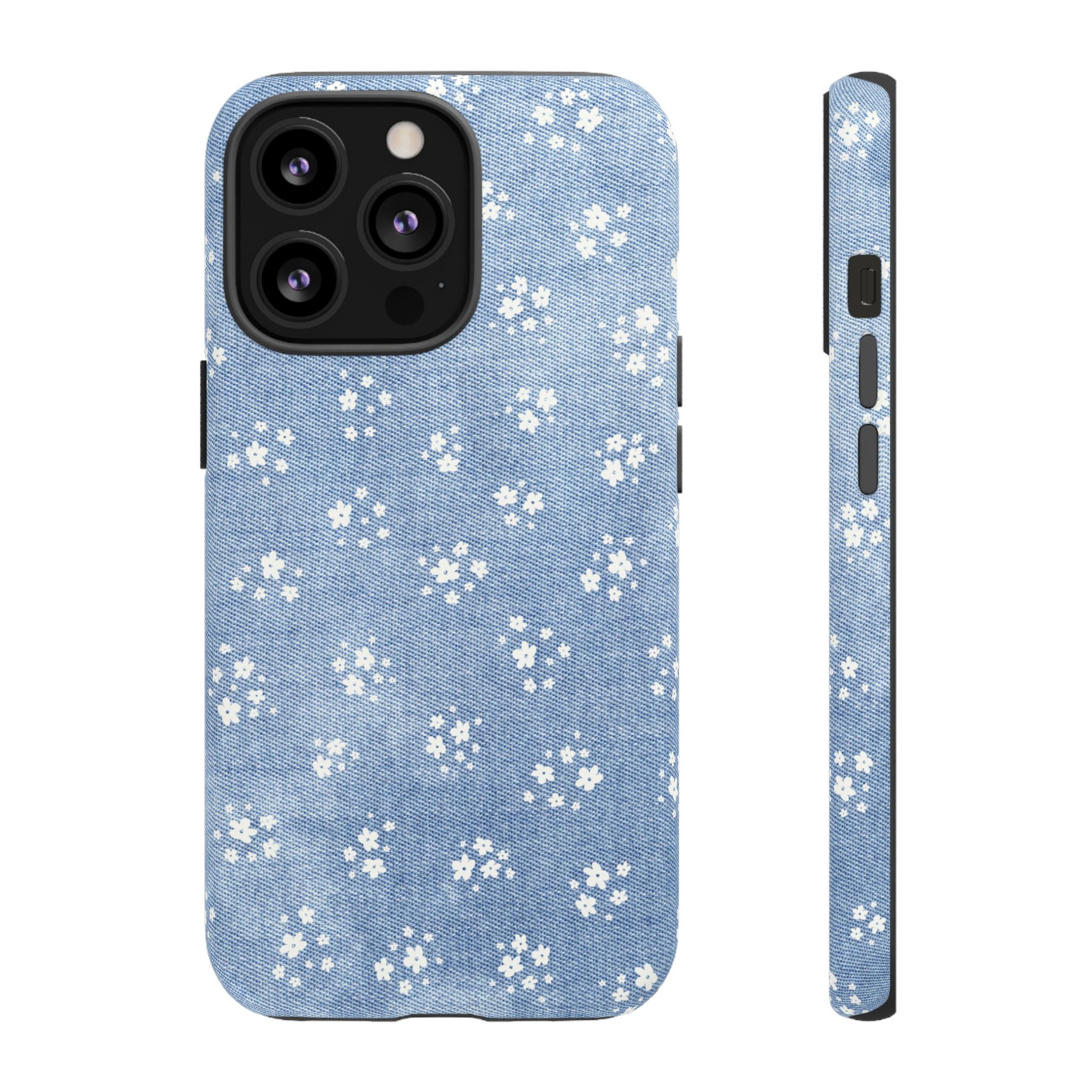 Denim Daisy Phone Case