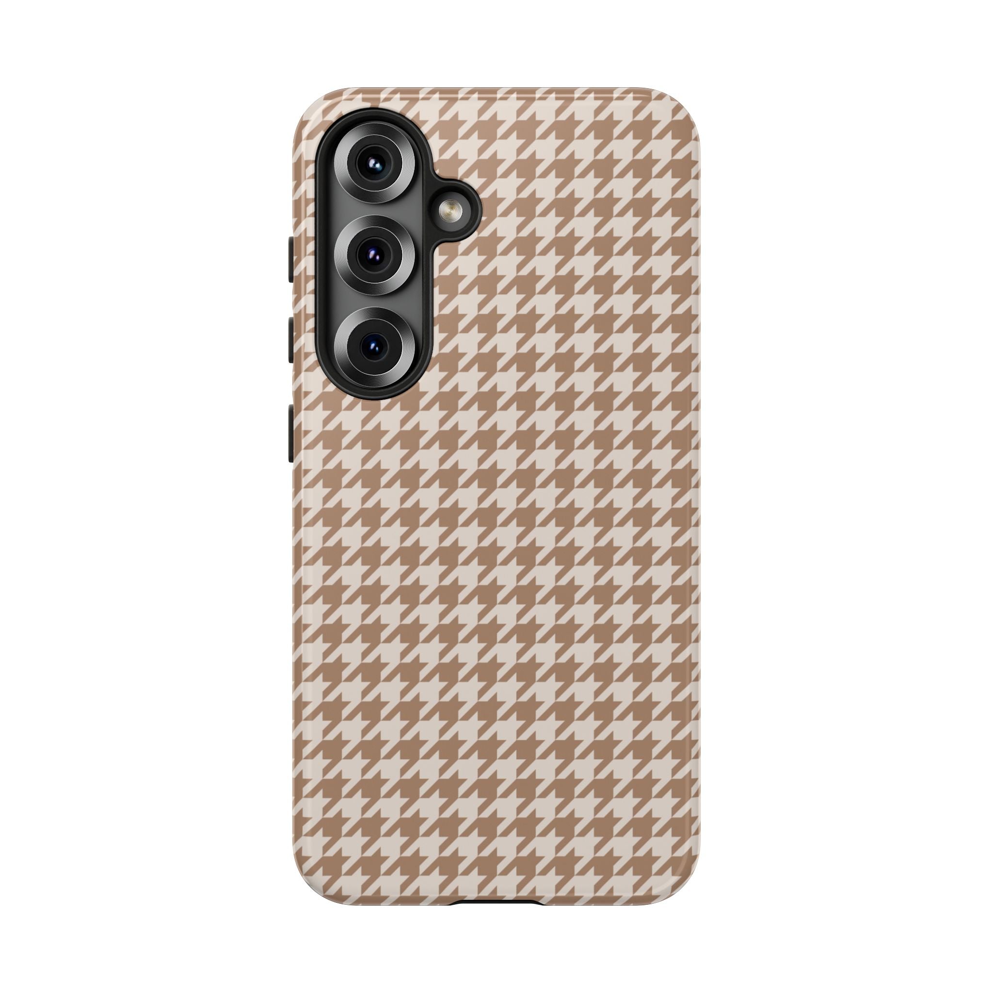 Checked In | Beige Gingham Galaxy Case