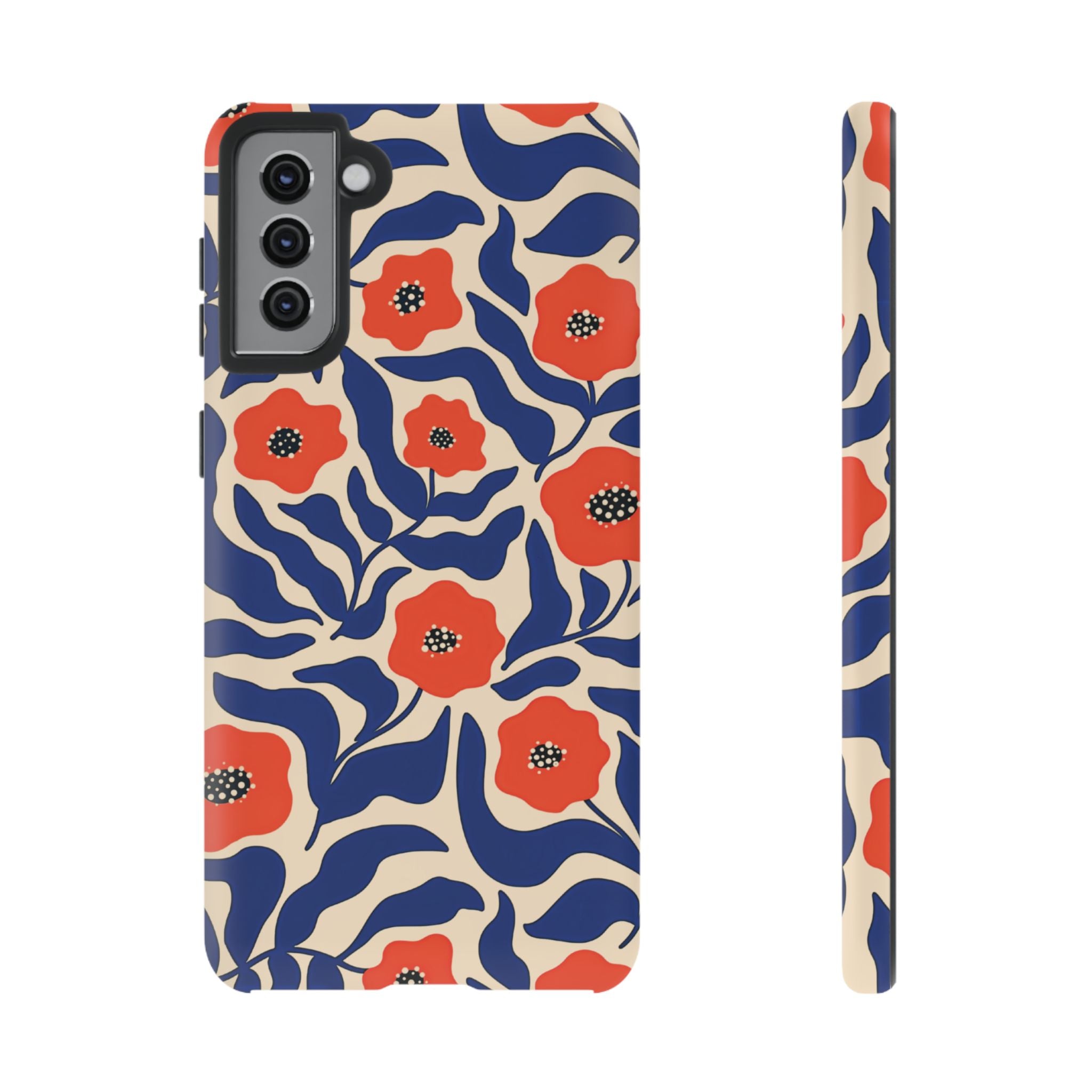 Indigo Poppy Phone Case
