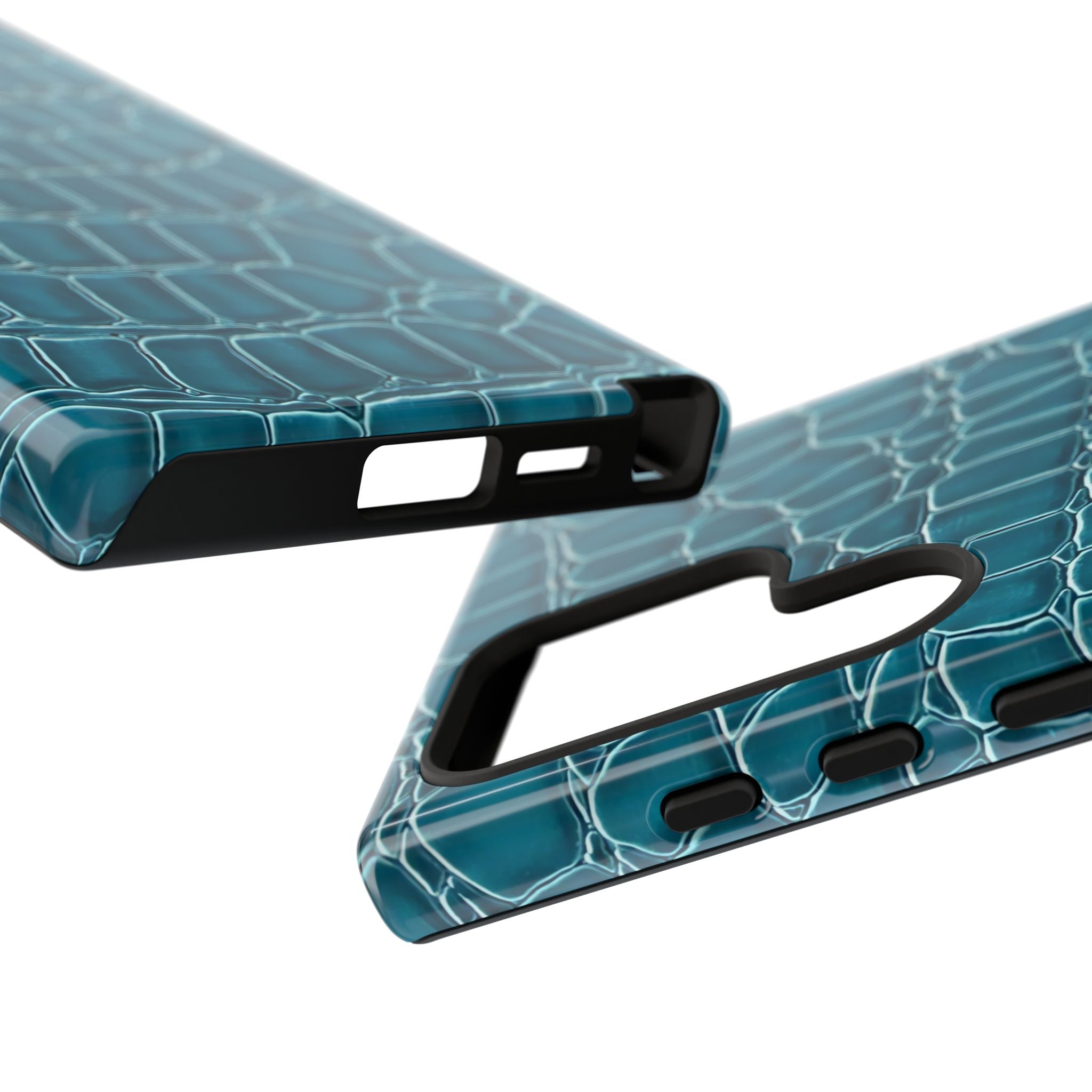 Teal Croc Galaxy Case