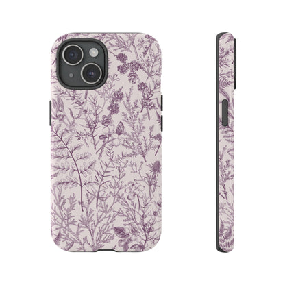 Plum Botanical Garden | Purple Floral Case