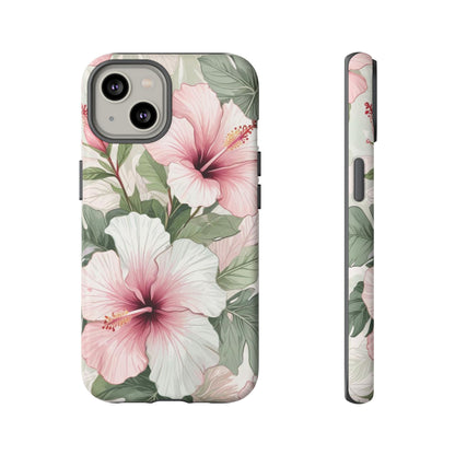 Island Hopping | Green & Pink Tropical Floral Case