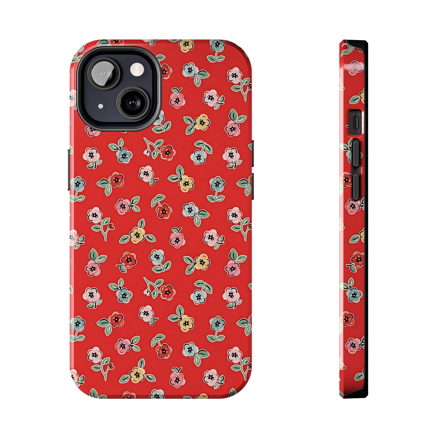 Tiny Blooms | Red Floral iPhone Case