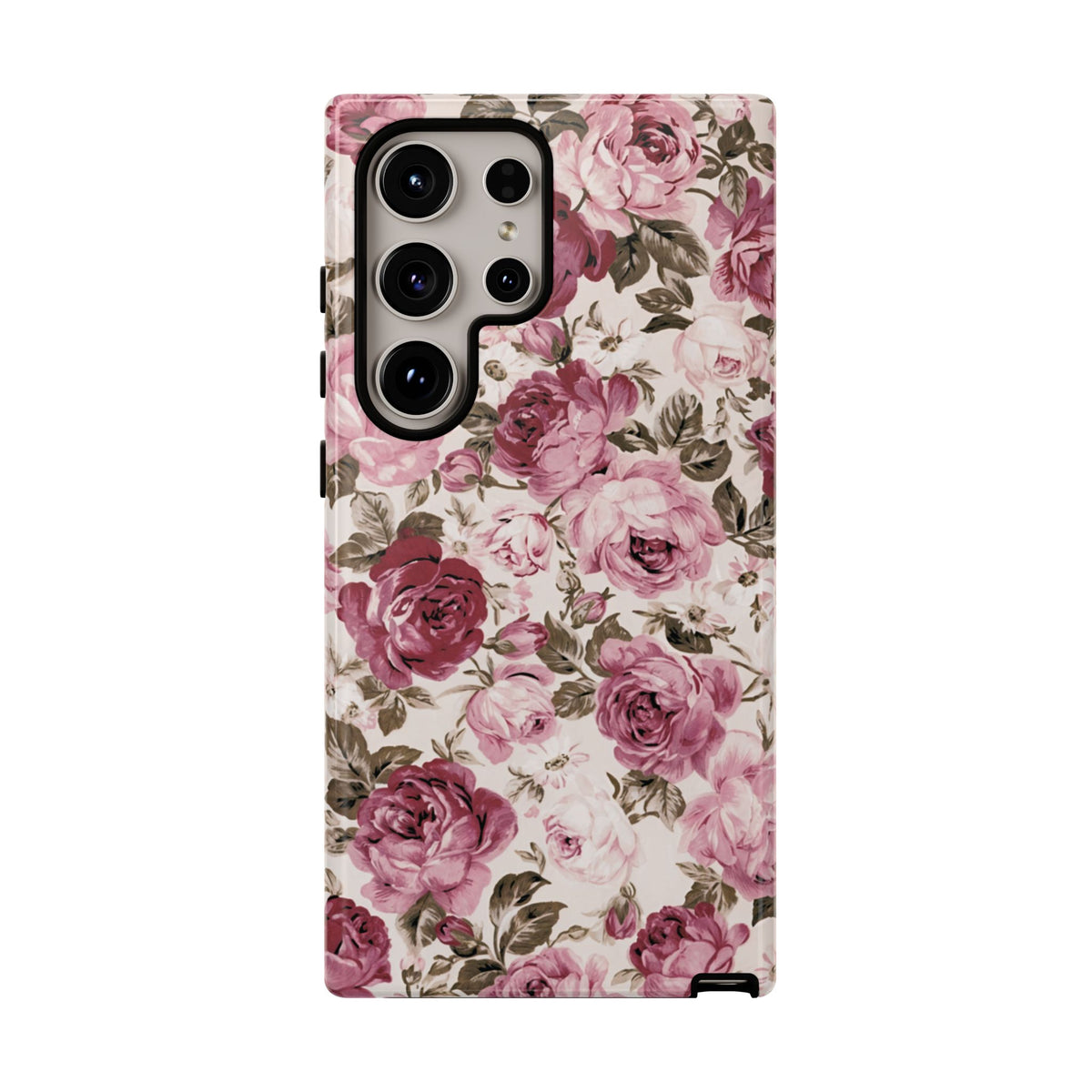 Love Story | Vintage Pink Rose Floral Galaxy Case