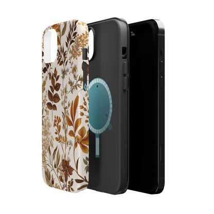 Autumn Botanical | Brown Floral MagSafe Case