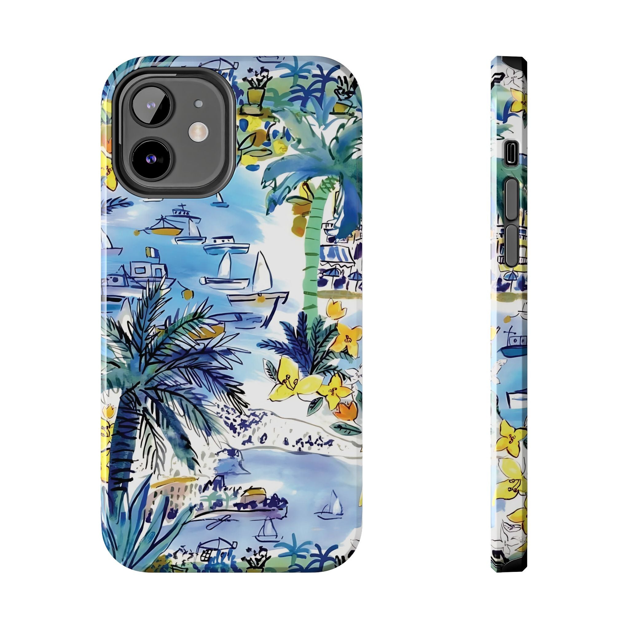 Island Life Watercolor iPhone Case