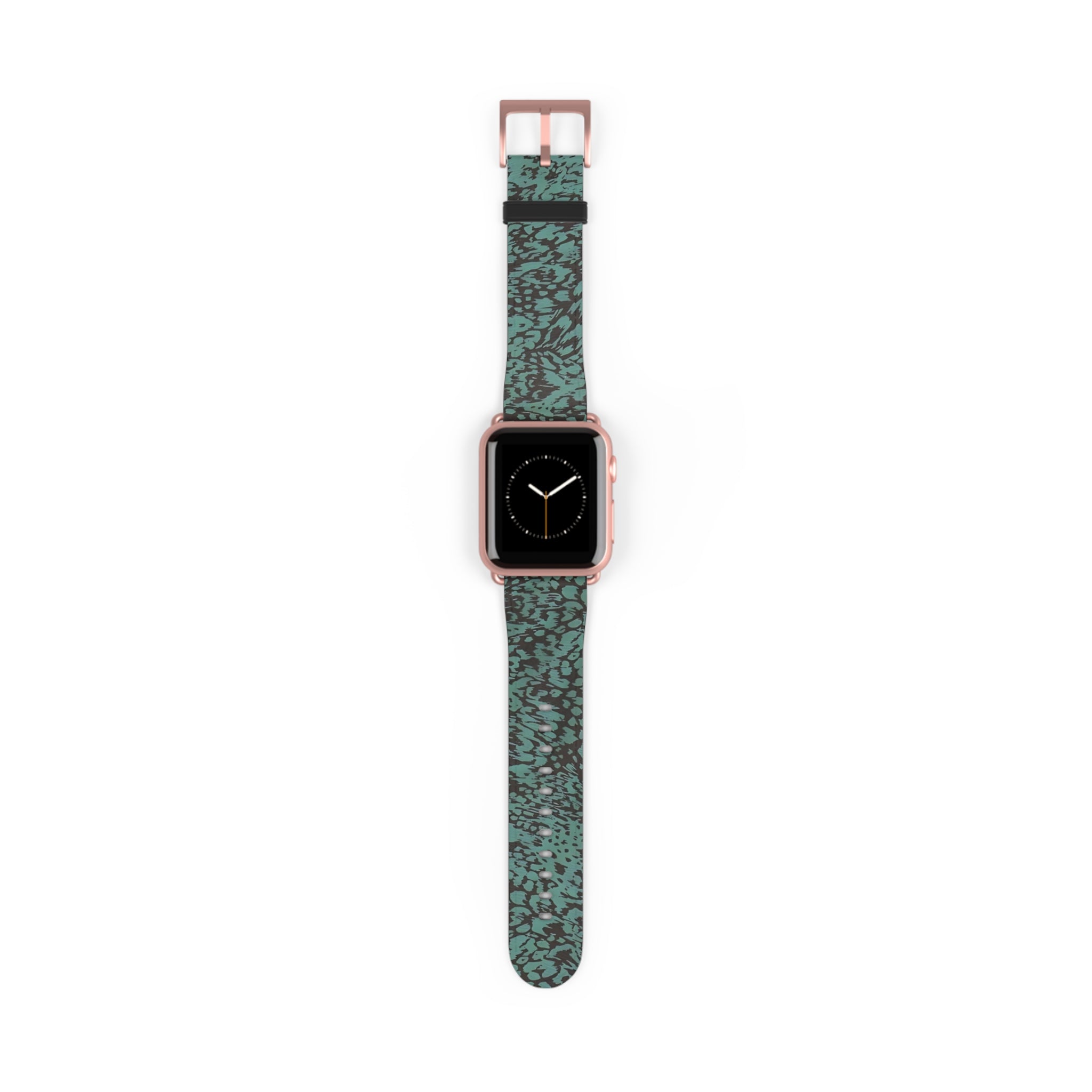 Blue Leopard Print Apple Watch Band