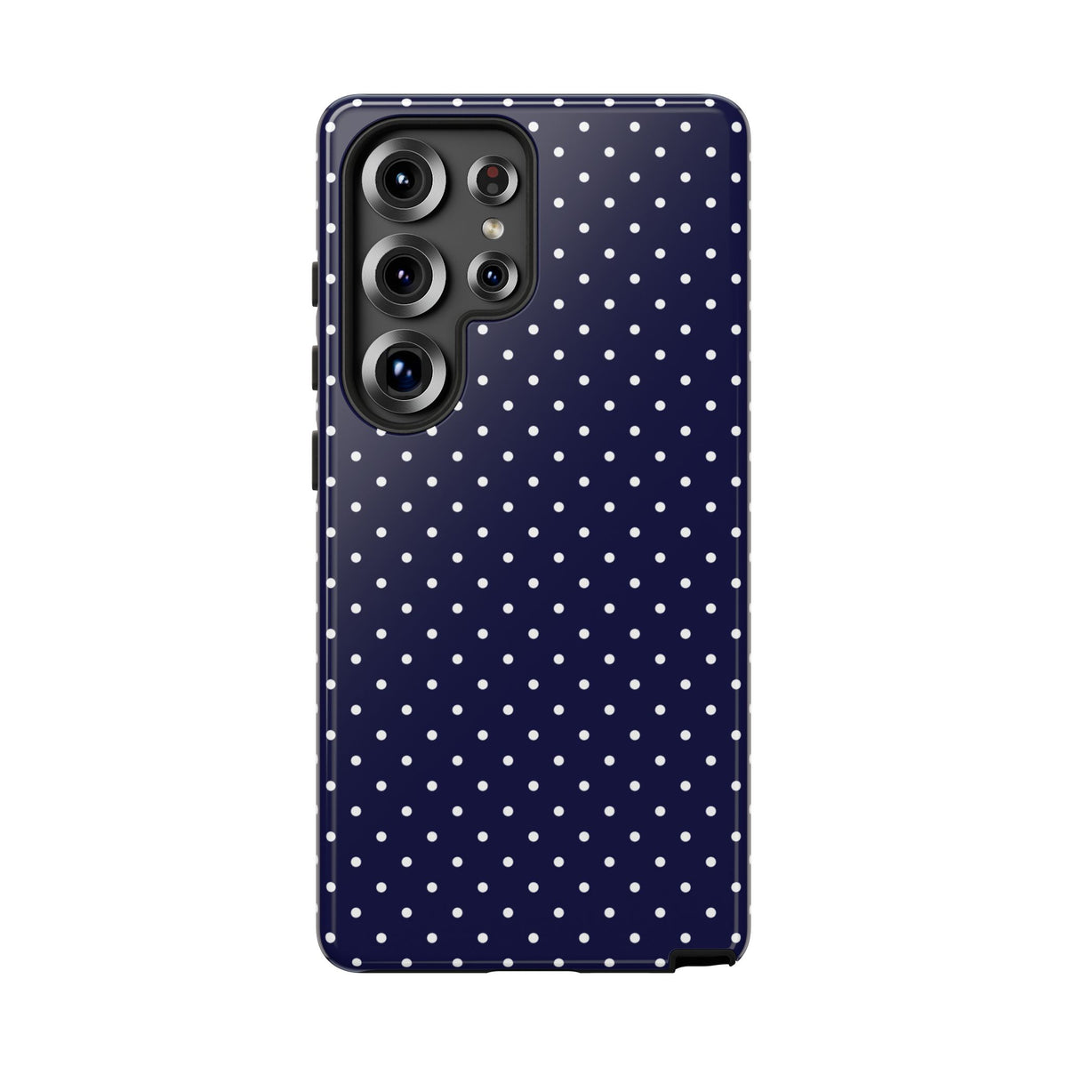 Dotty Chic | Navy Blue Polka Dot Galaxy Case