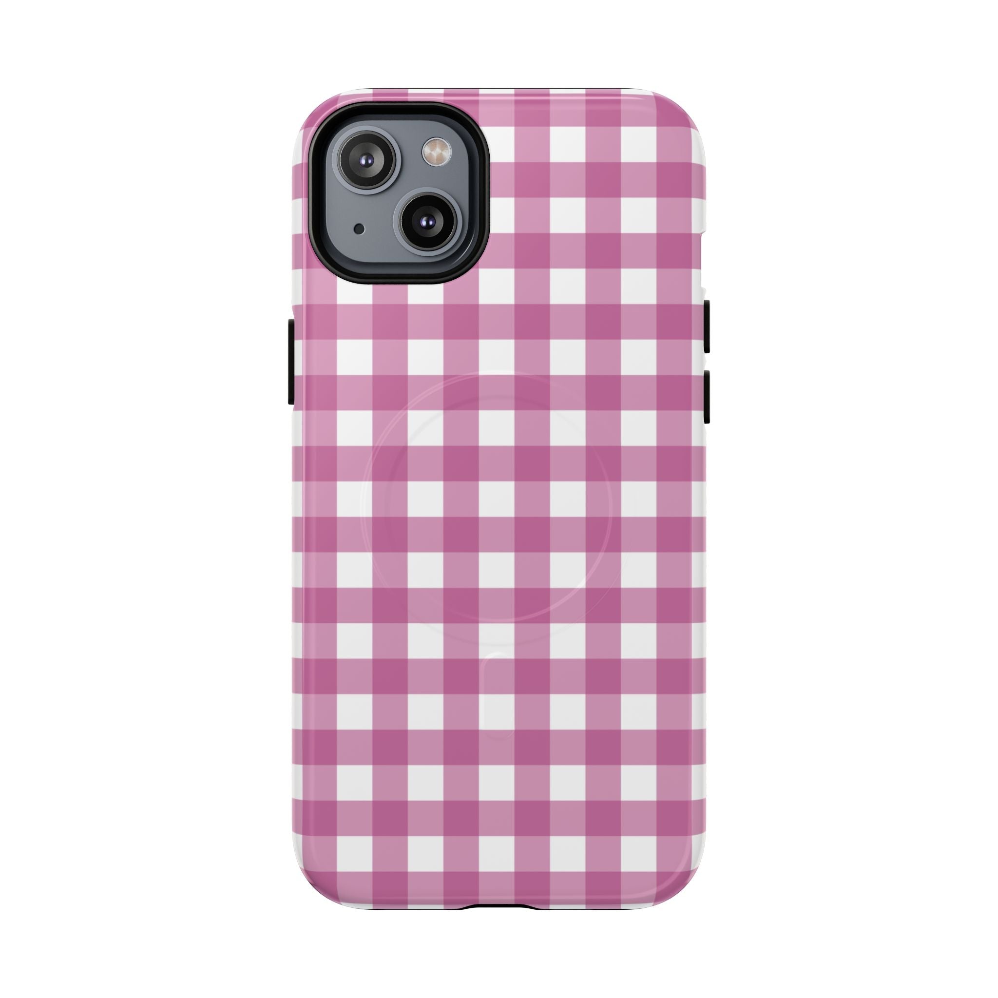 Pink Plaid MagSafe Case