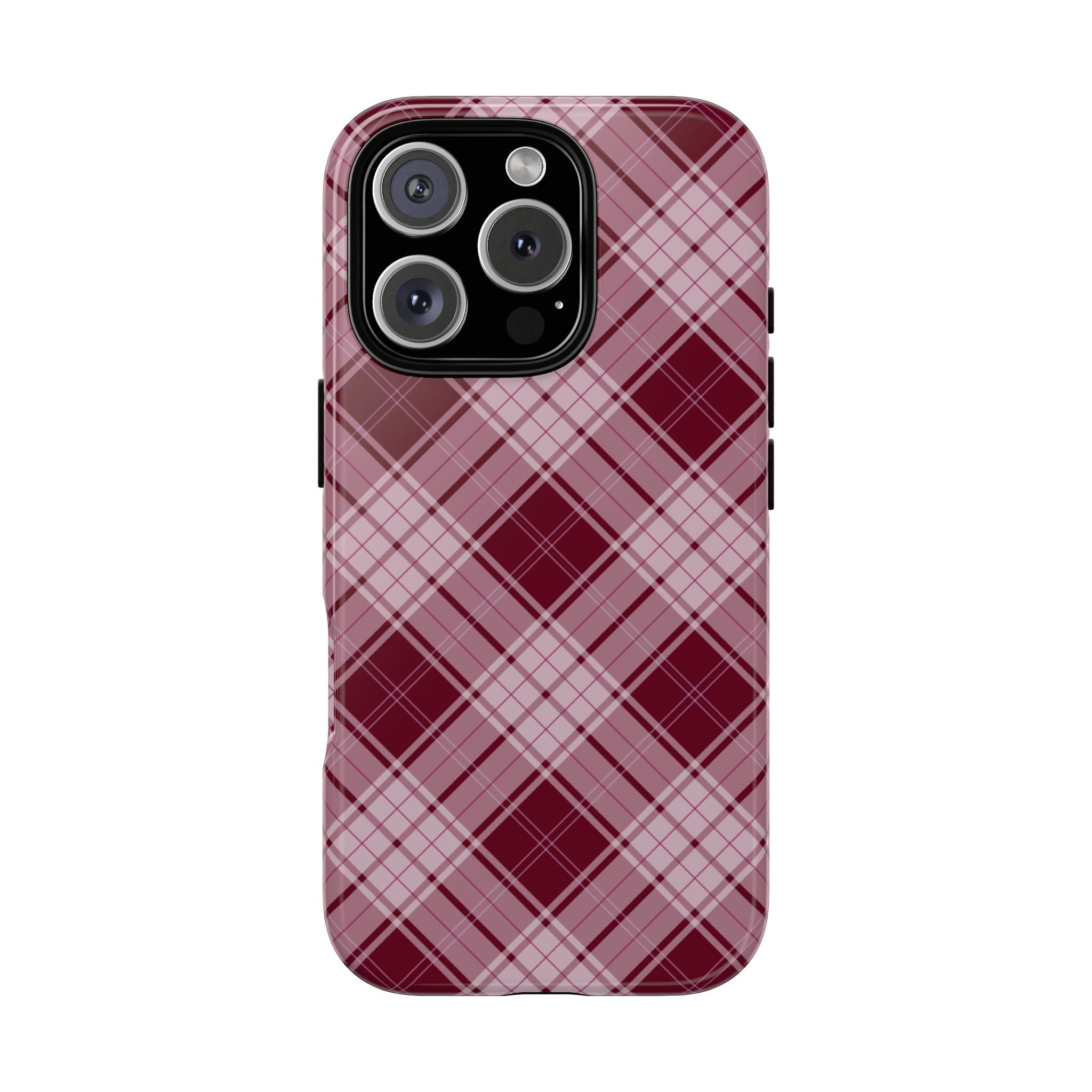 Berry Cute | Plaid iPhone Case