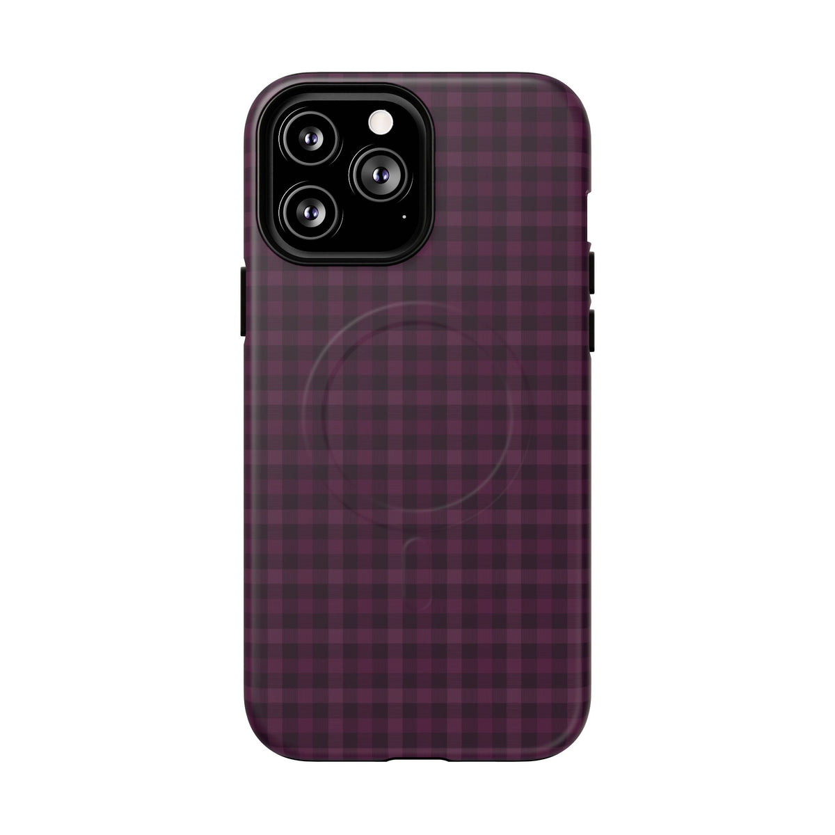 Plum Crush | Purple Plaid MagSafe Case