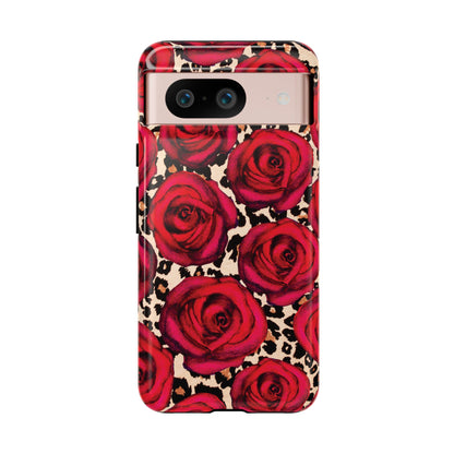 Rose Leopard | Red Floral Case