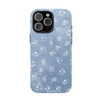 Denim Daisy Floral iPhone Case