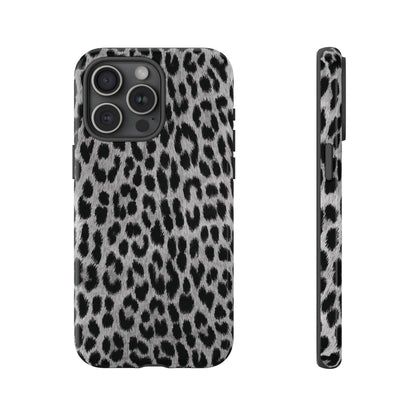 Trendsetter | Gray Leopard Print iPhone Case