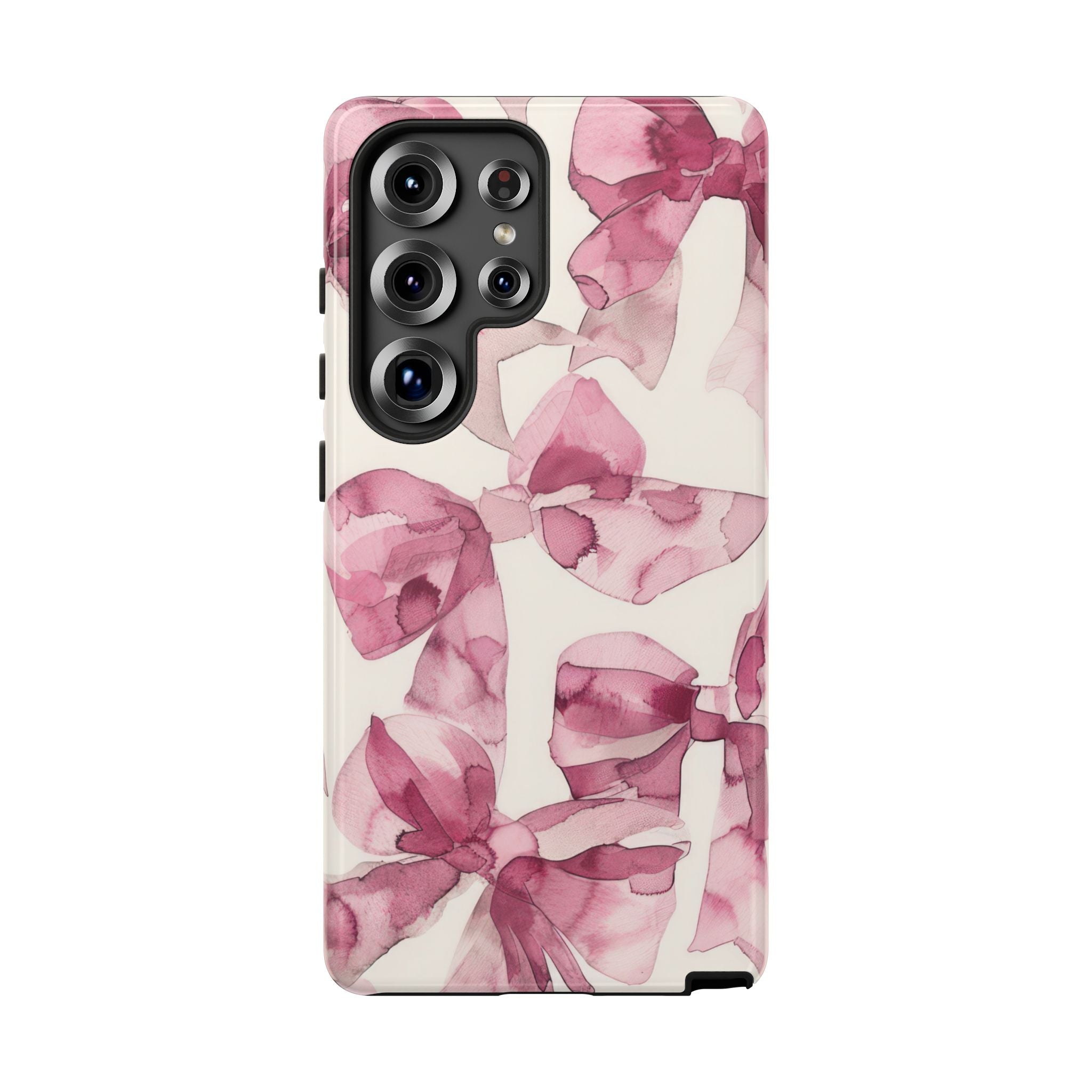 Whimsy Pink Bow Galaxy Case