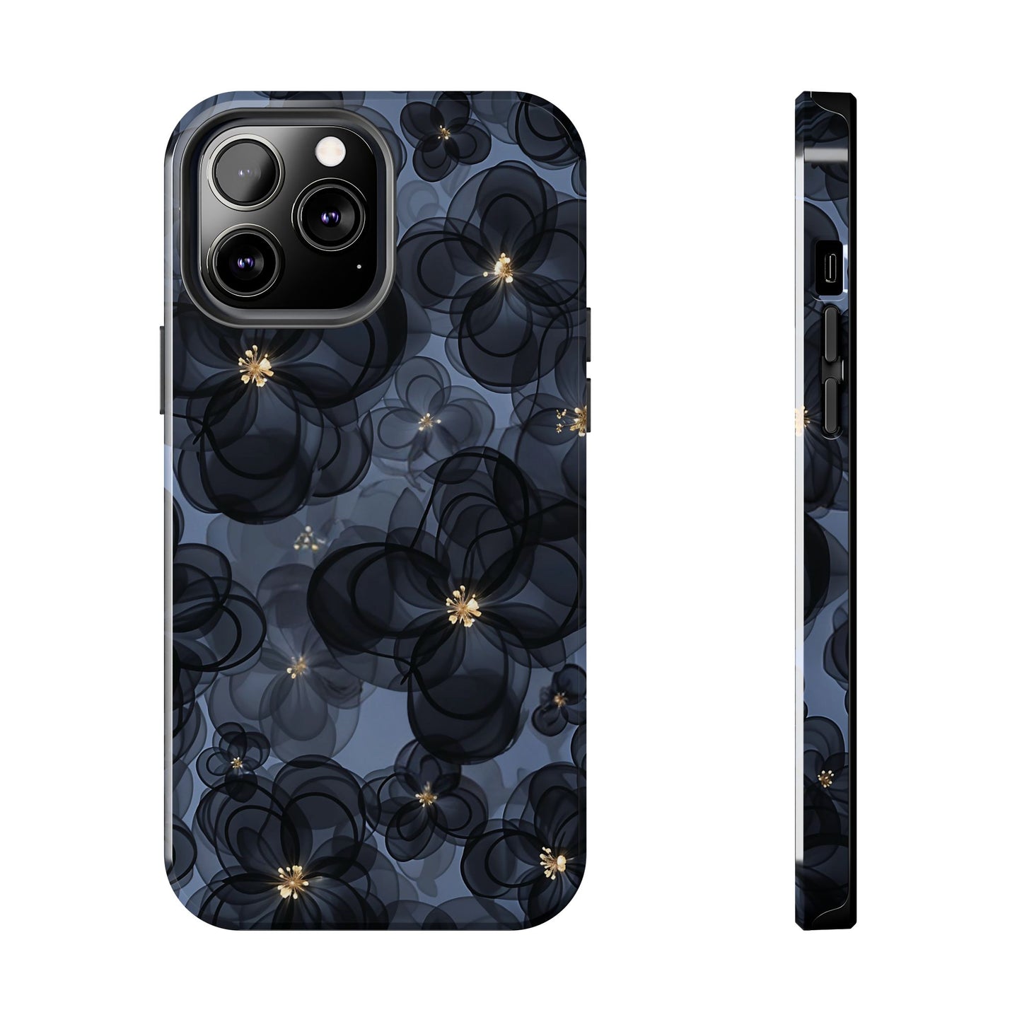 Petal Party | Coque iPhone à motif floral bleu