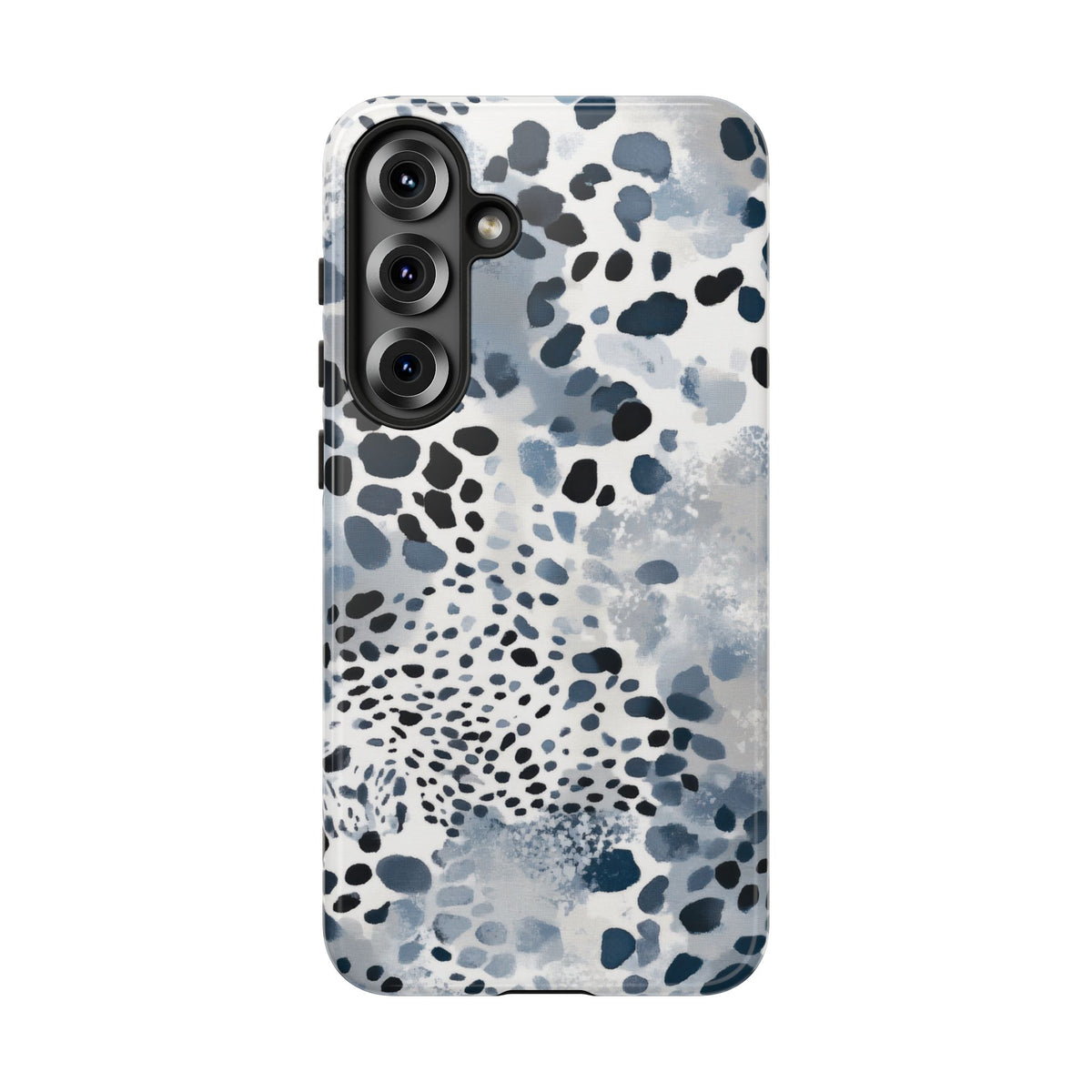 Spotted in Blue | Abstract Animal Print Galaxy Case