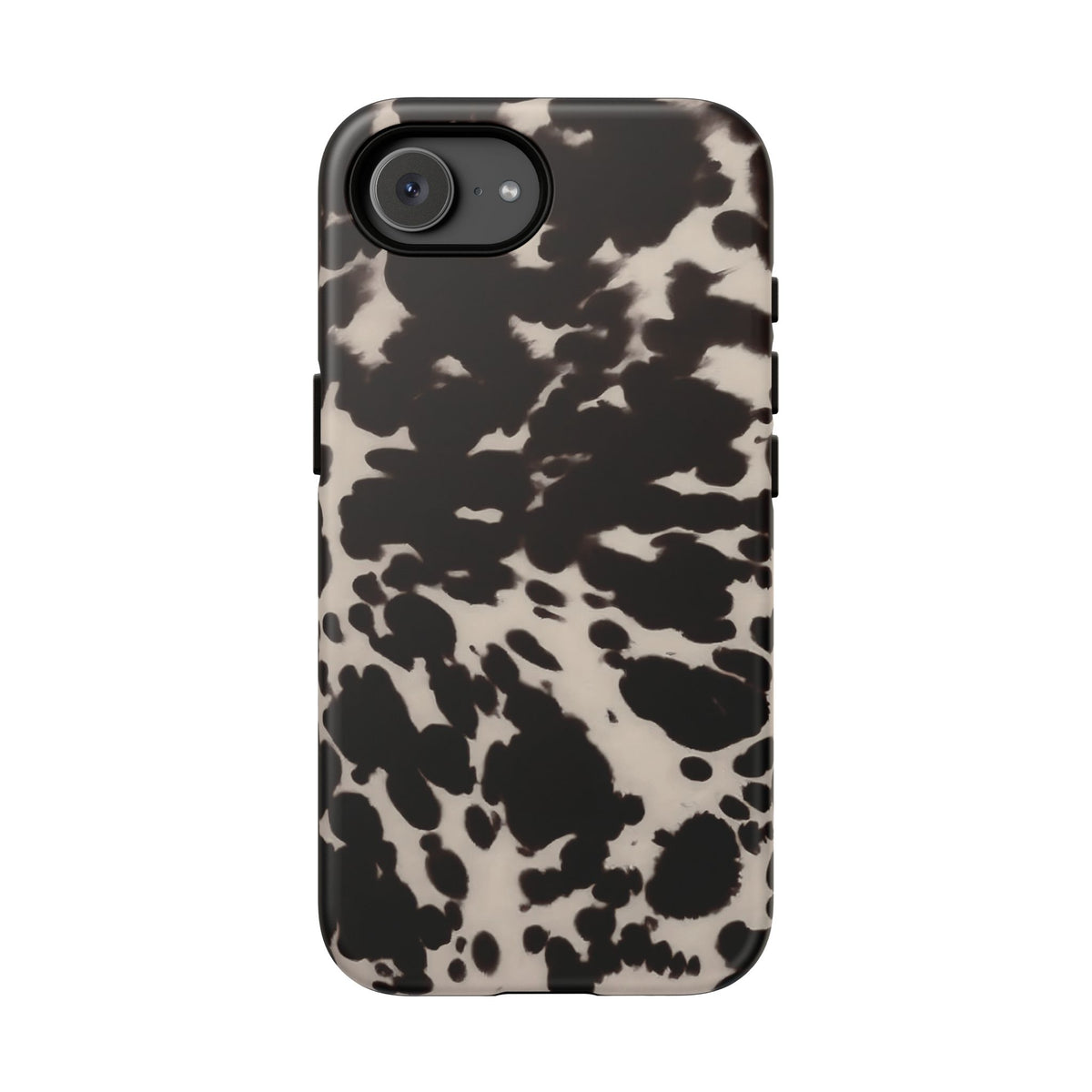 Spotted Cutie | Black & Cream Cow Print iPhone Case