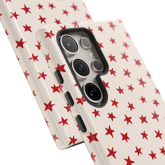 Starstruck | Red Stars Galaxy Case