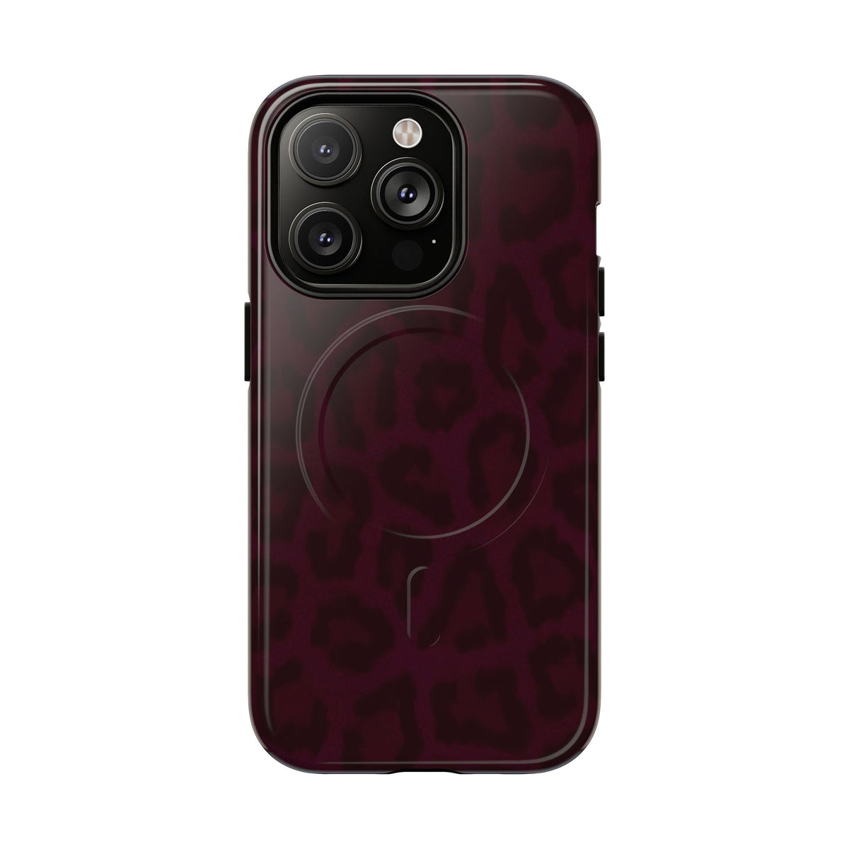 Black Cherry | Burgundy Leopard MagSafe Case