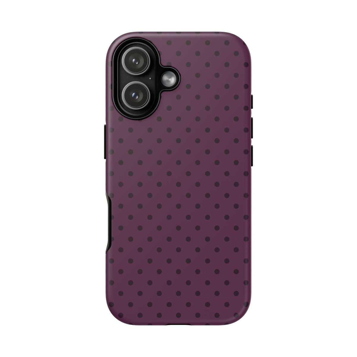 Plum Mood | Polka Dot iPhone Case