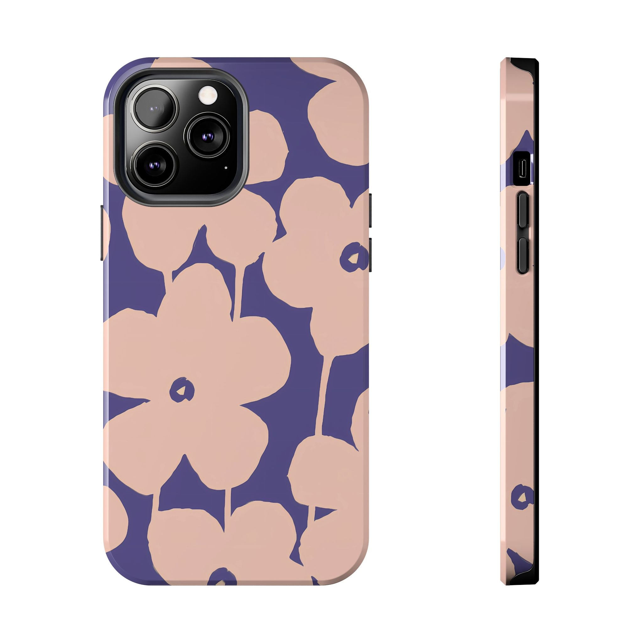 Blooms | Funda para iPhone con estampado floral morado