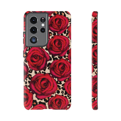 Rose Leopard | Red Floral Case