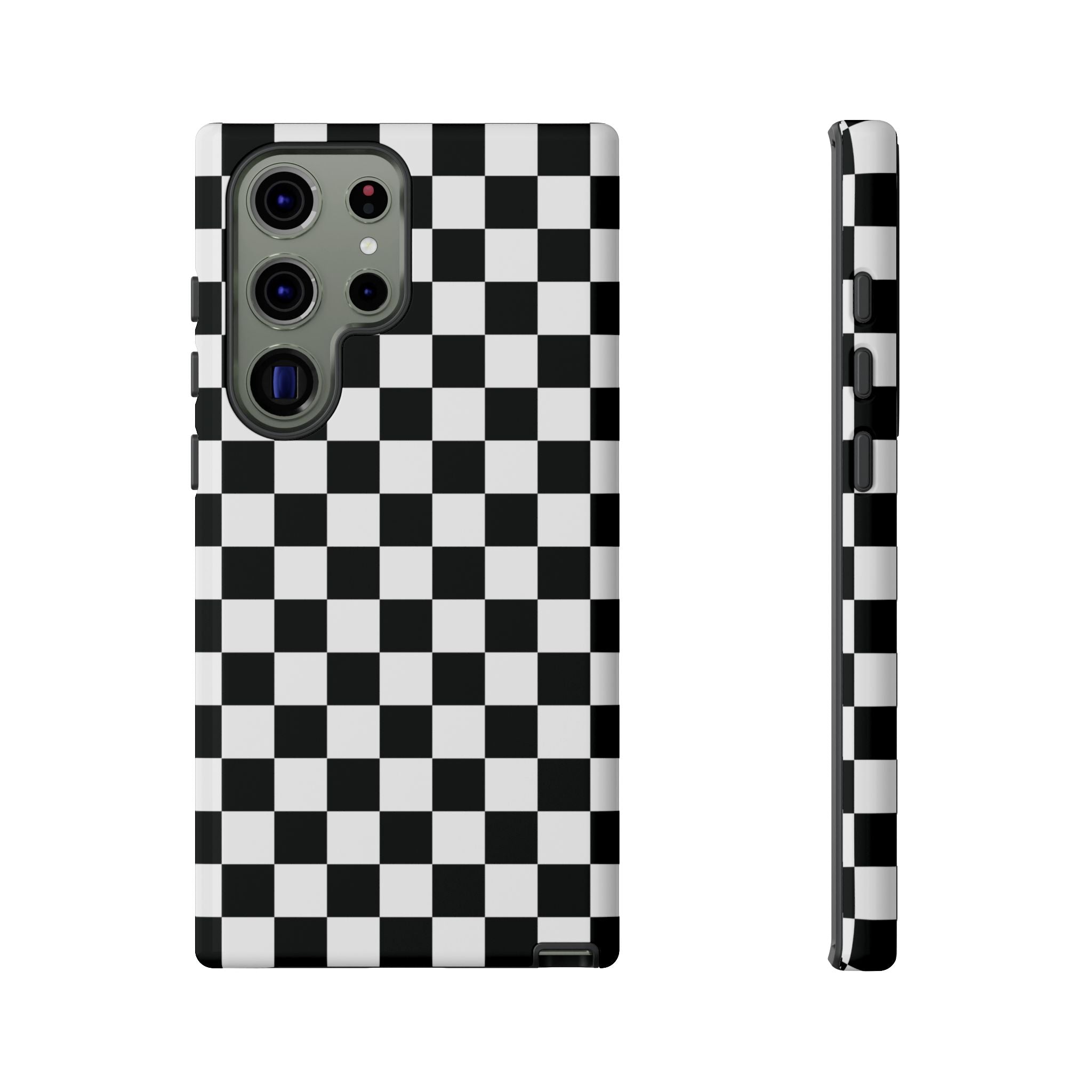 Skater Girl Checkerboard Galaxy Case