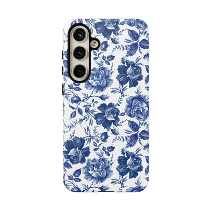 Indigo Rose | Blue Floral Case