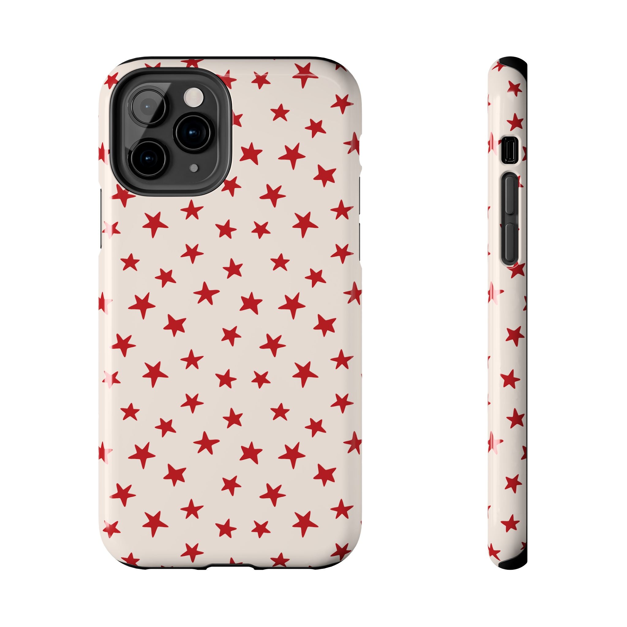 Starstruck Red Stars iPhone Case