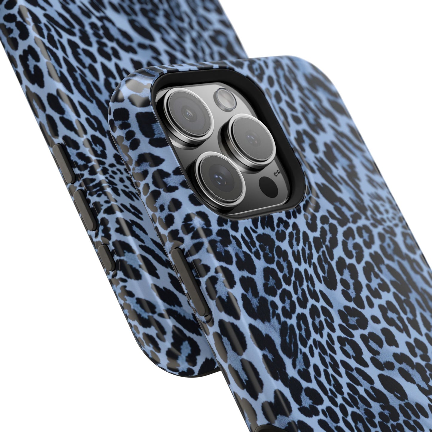 Into the Blue | Blue Leopard Print iPhone Case