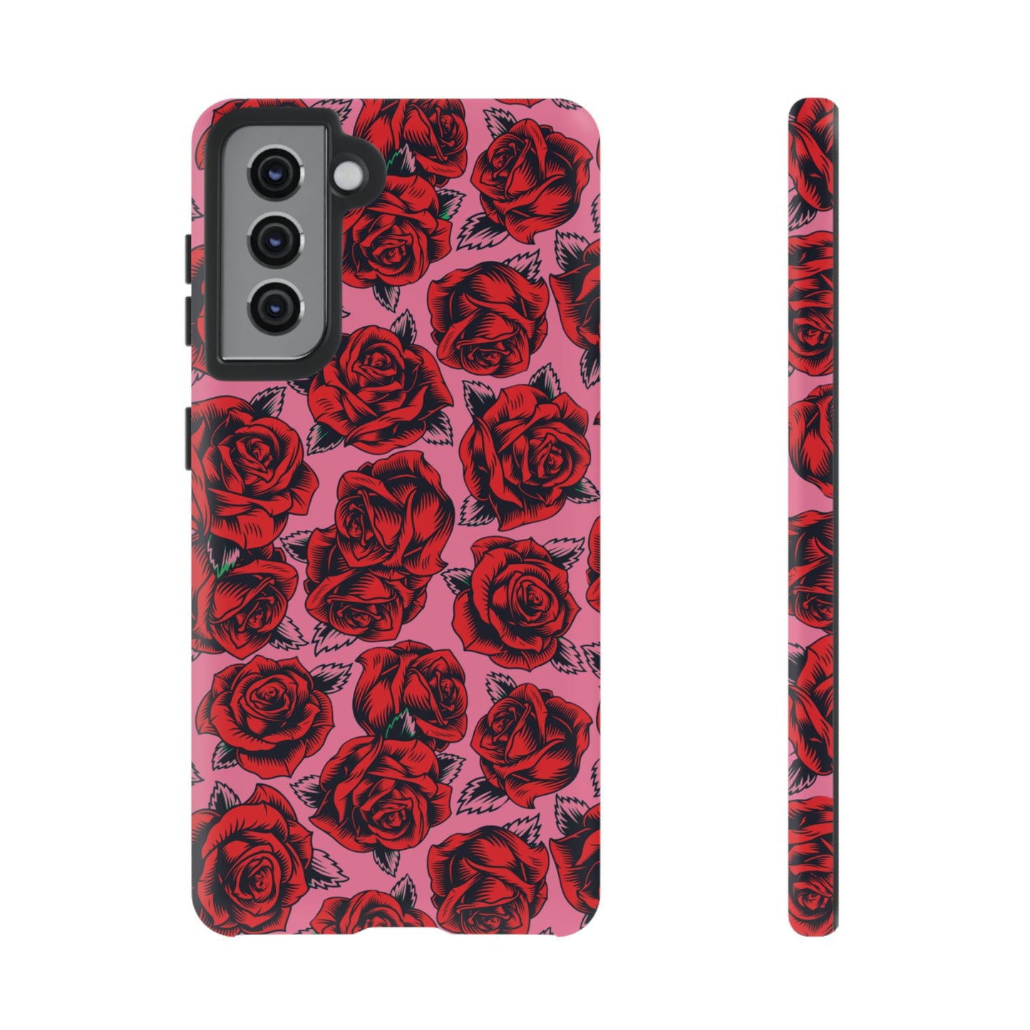 Love Story | Red & Pink Pop Art Rose Floral Case