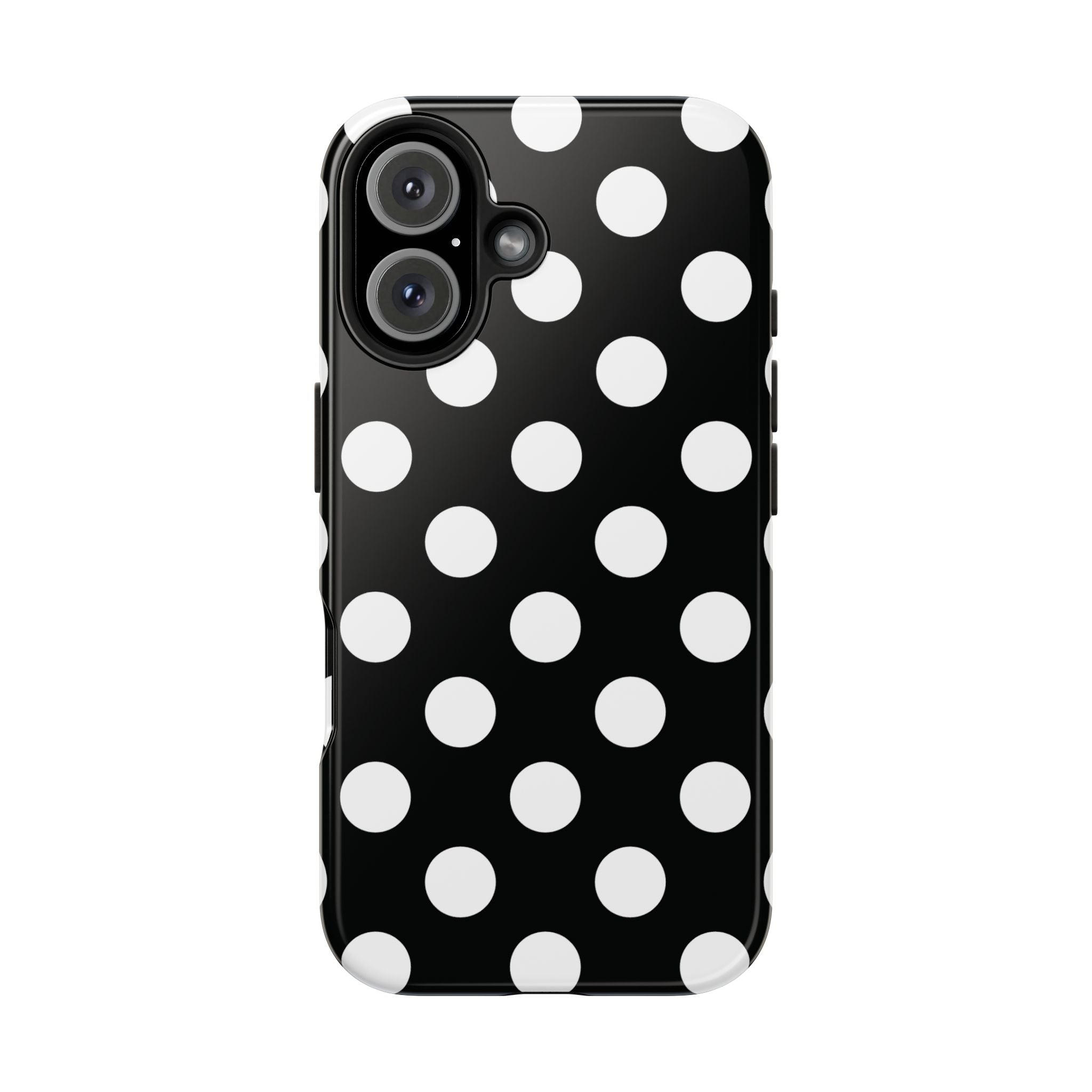Polka Dots Black & White iPhone Case