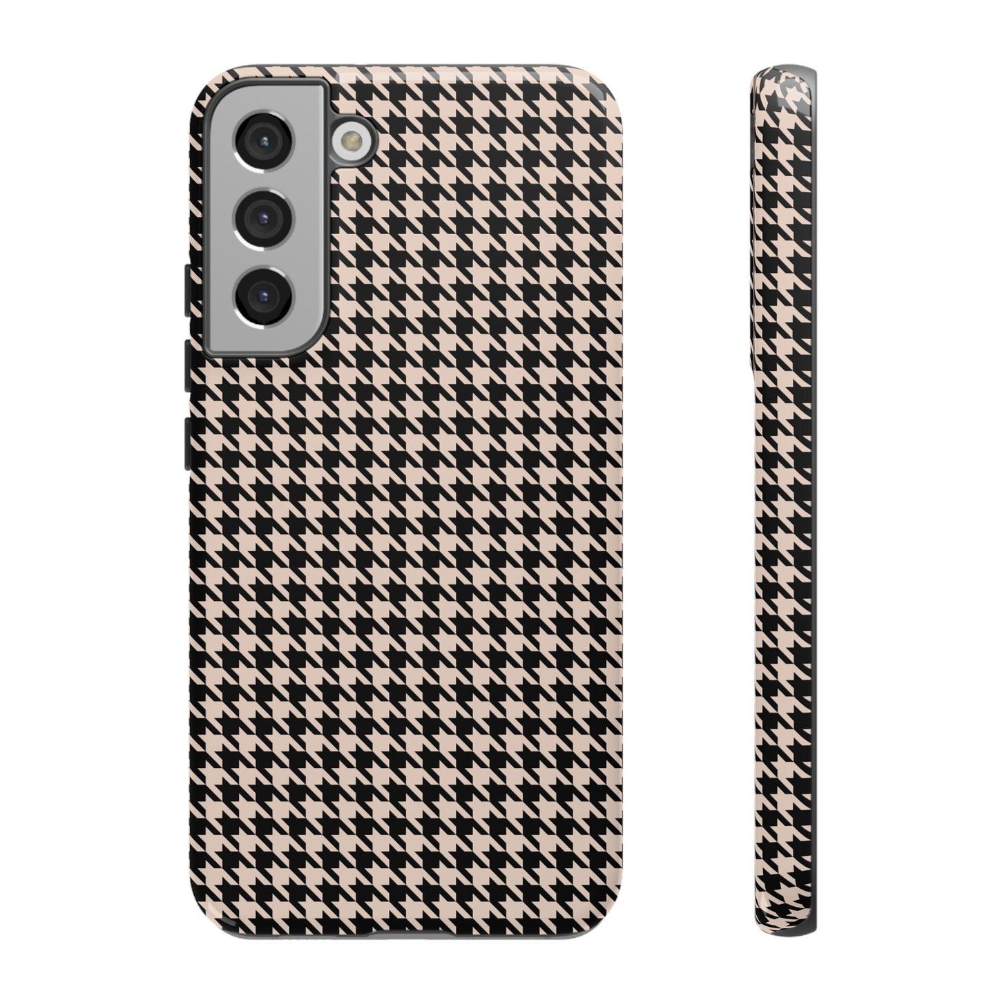 Coque Galaxy à motif pied-de-poule Preppy pour fille de la sororité