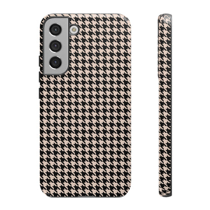 Coque Galaxy à motif pied-de-poule Preppy pour fille de la sororité