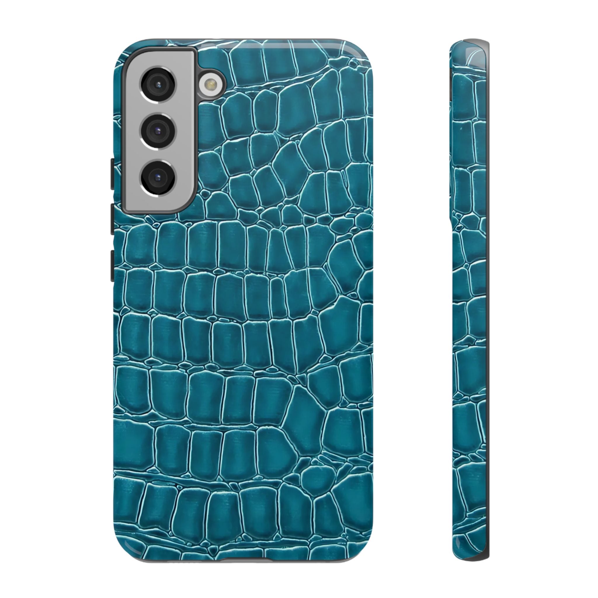 Teal Croc Galaxy Case
