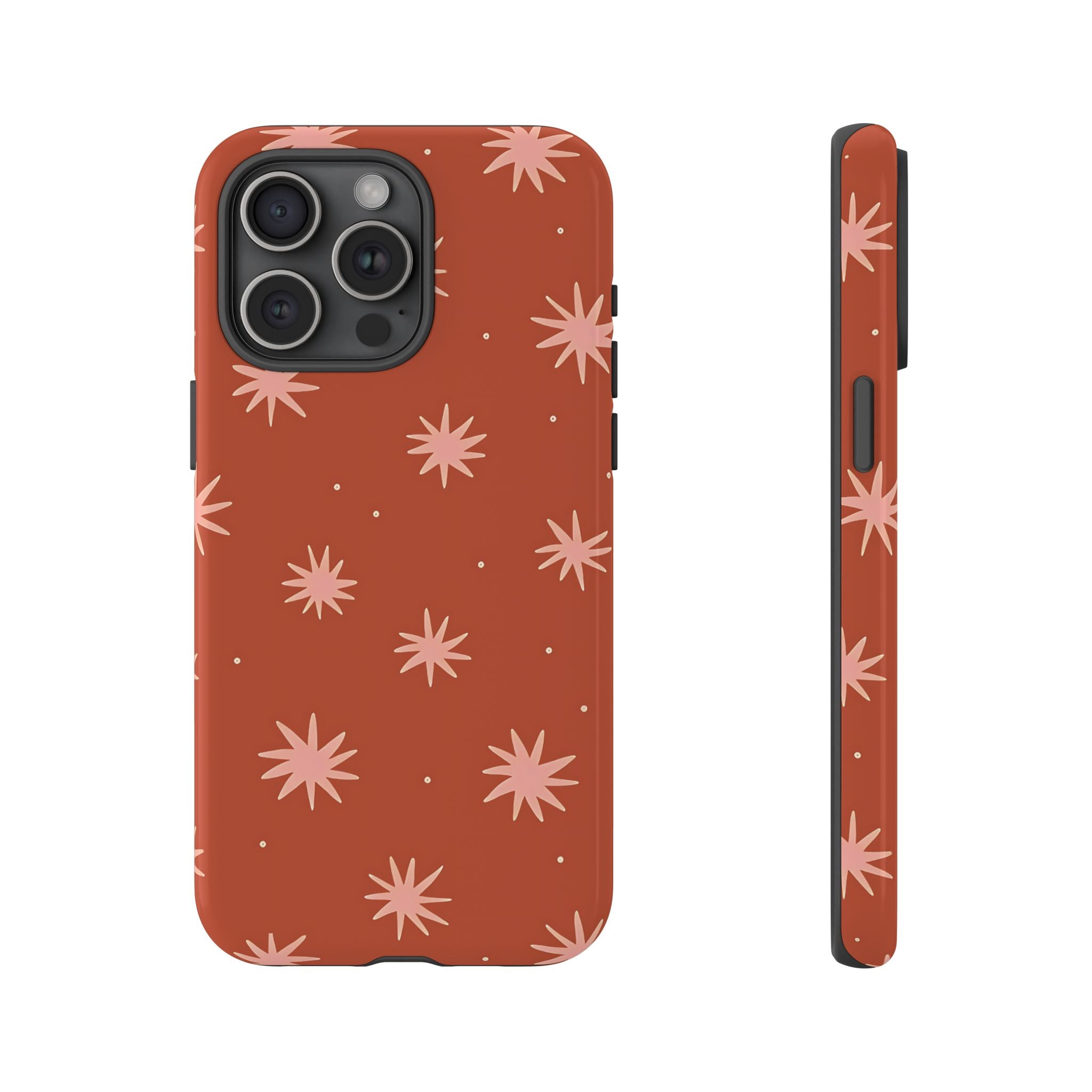 Boho Stars | Coque iPhone rétro orange