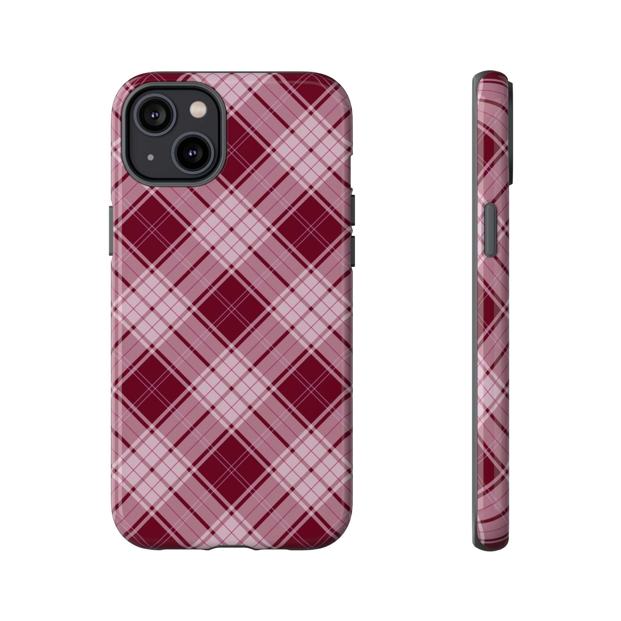 Berry Cute | Plaid iPhone Case