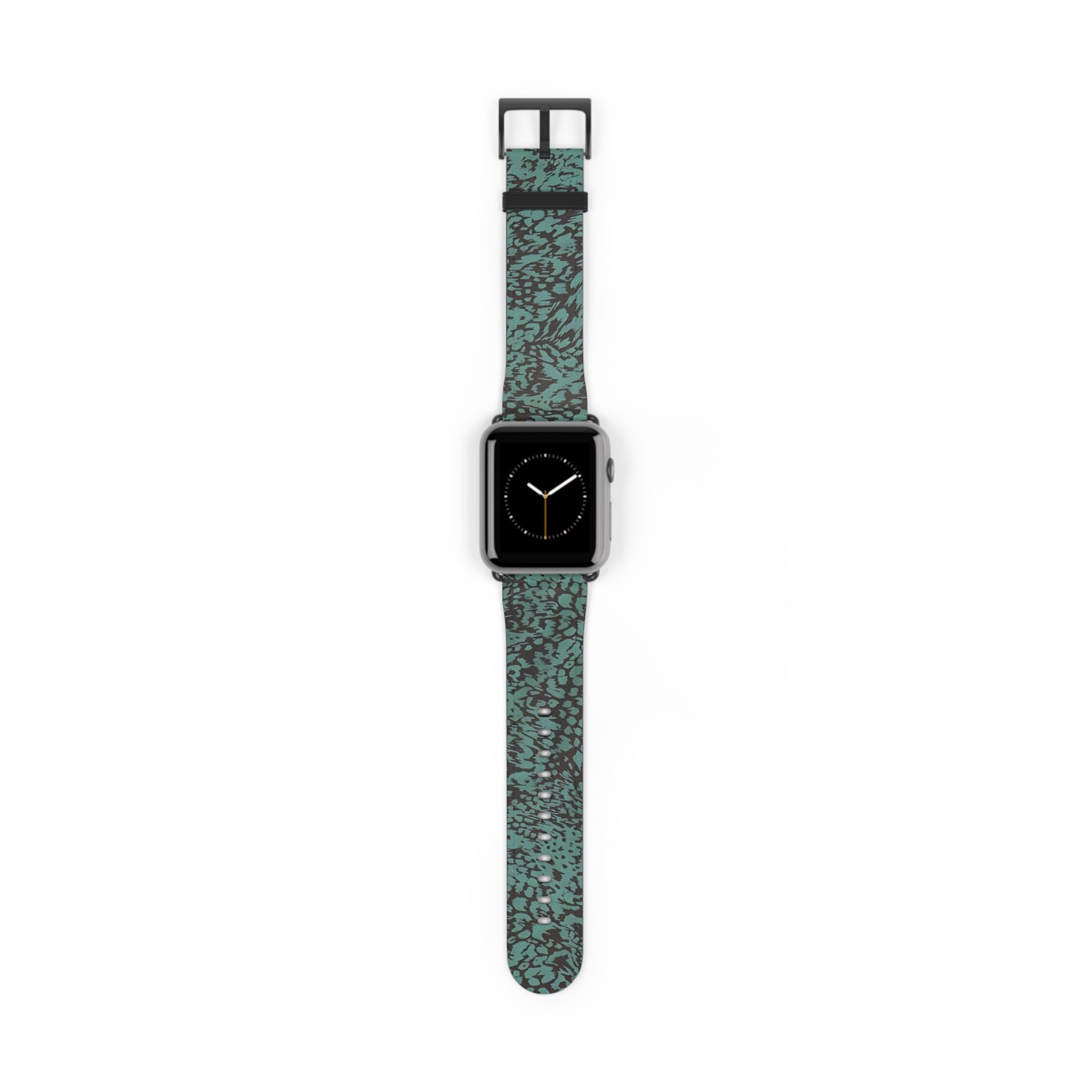 Blue Leopard Print Apple Watch Band