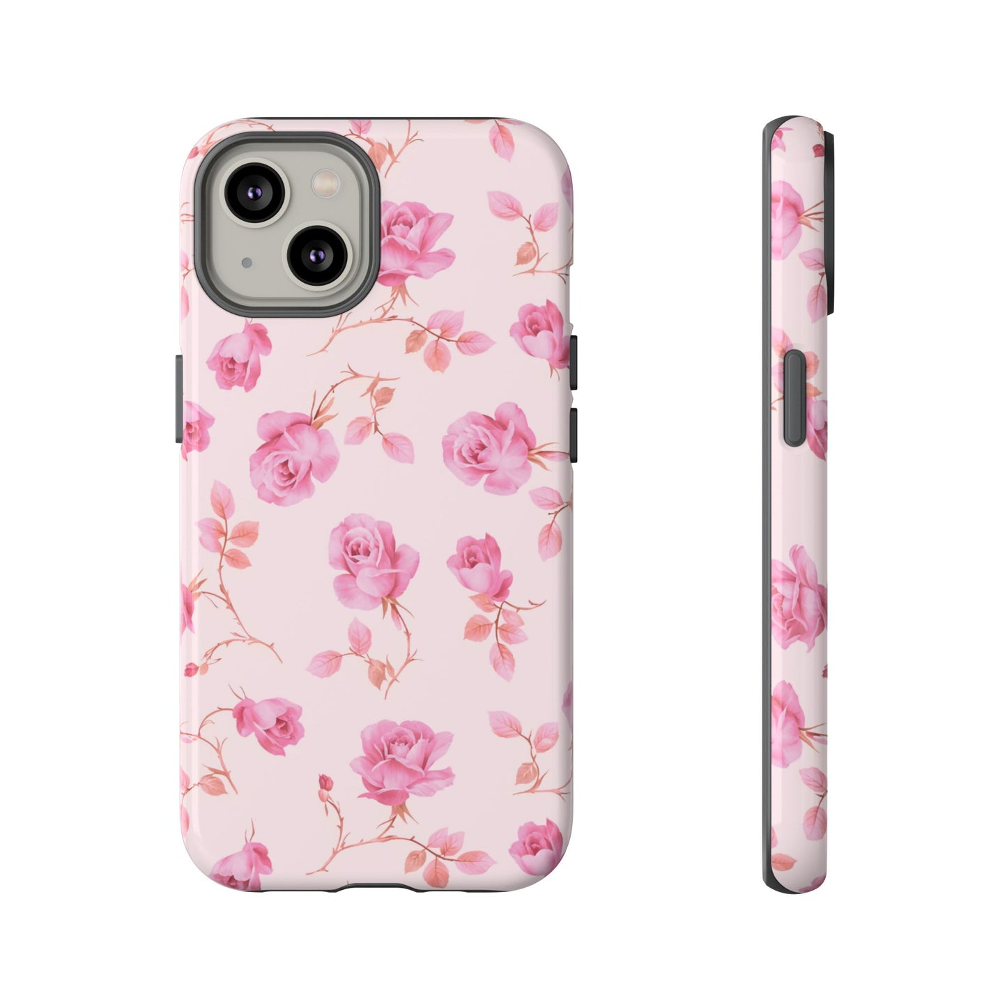 Coque iPhone à motif floral rose | Coquette