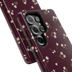 Dainty Daisy | Burgundy Floral Galaxy Case