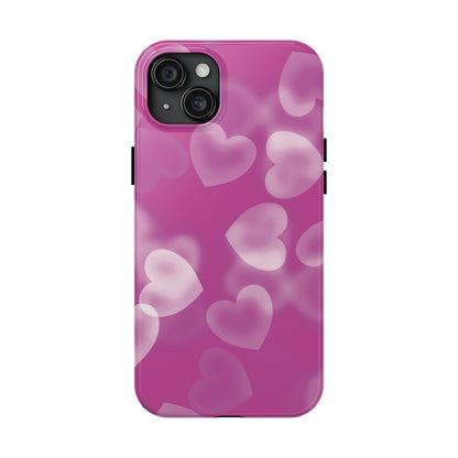 Airbrush Hearts | Pink iPhone Case