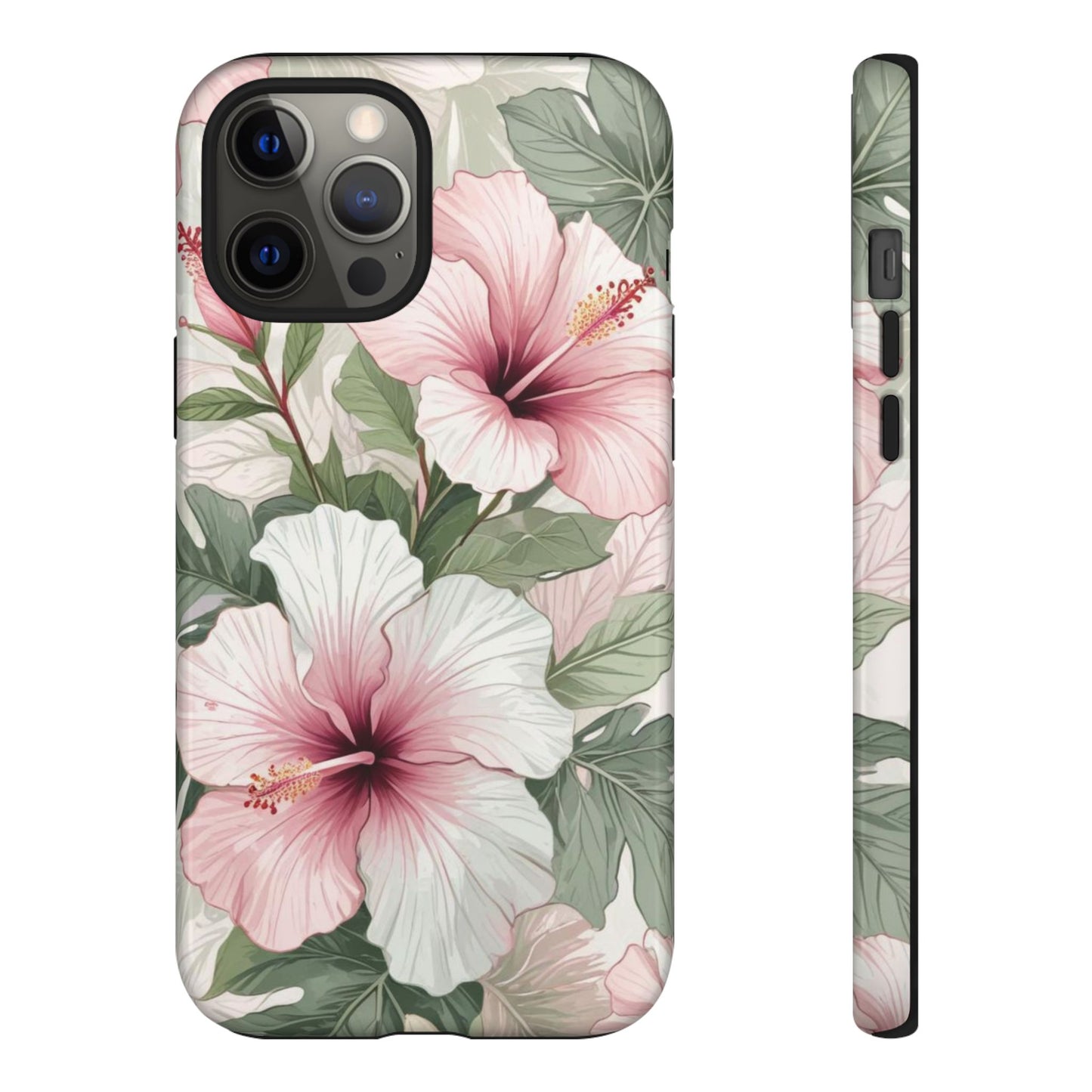 Island Hopping | Green & Pink Tropical Floral Case