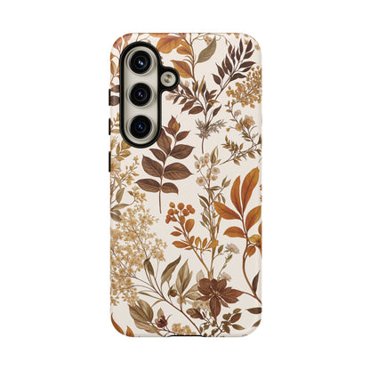 Autumn Botanical | Brown Floral Case