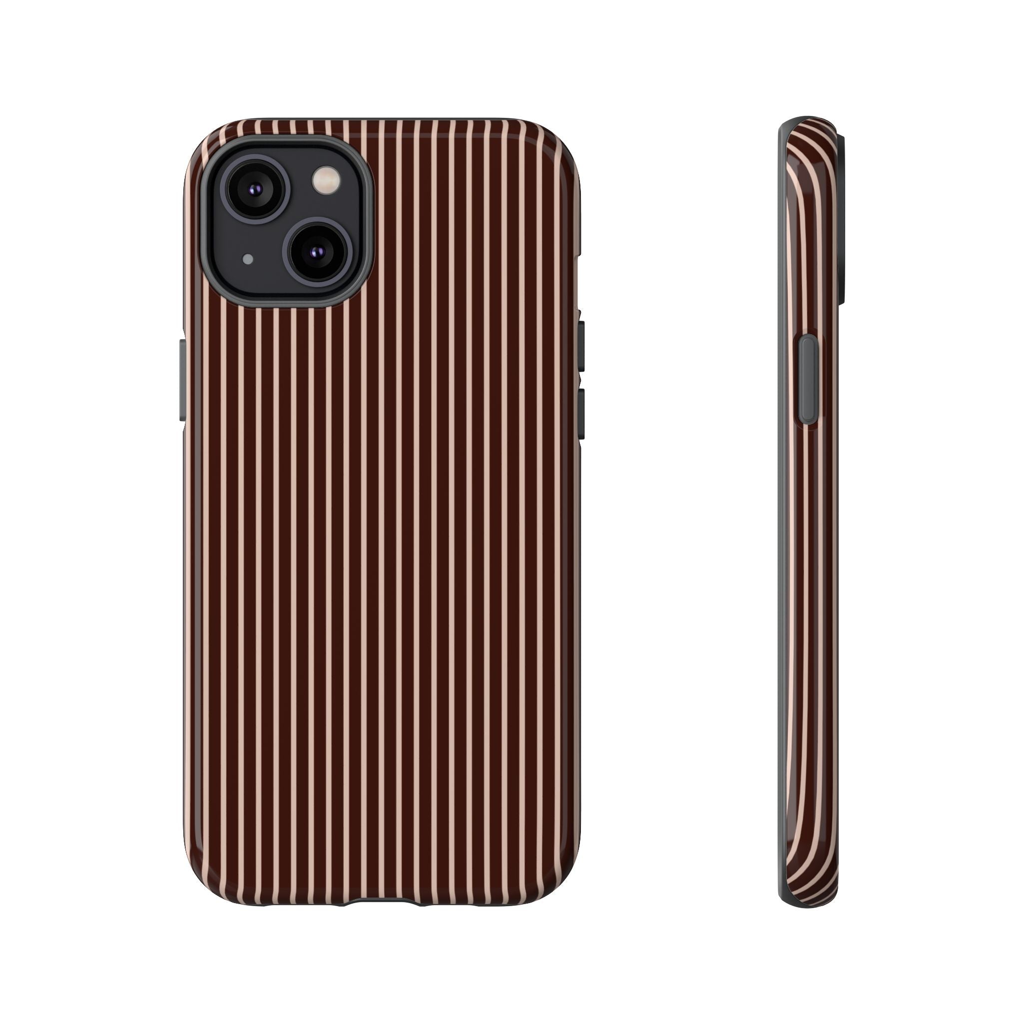 Cocoa Stripe Phone Case