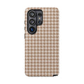 Checked In | Beige Gingham Galaxy Case